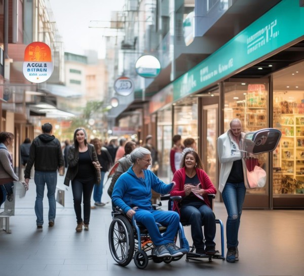 商贸服务中心在残疾人帮扶中的职责，构建无障碍商业环境，促进公平参与