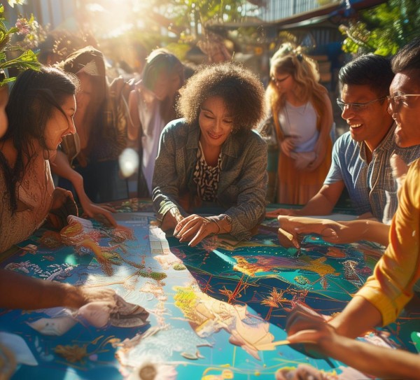 喜相逢商贸公司合作社广告，美女助力，共绘商贸新未来