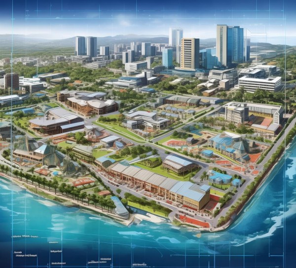 南澳岛商贸城项目简介图,融合地方特色与现代商业的规划蓝图